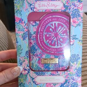 Lilly Pulitzer Pink Floral Tech Pocket